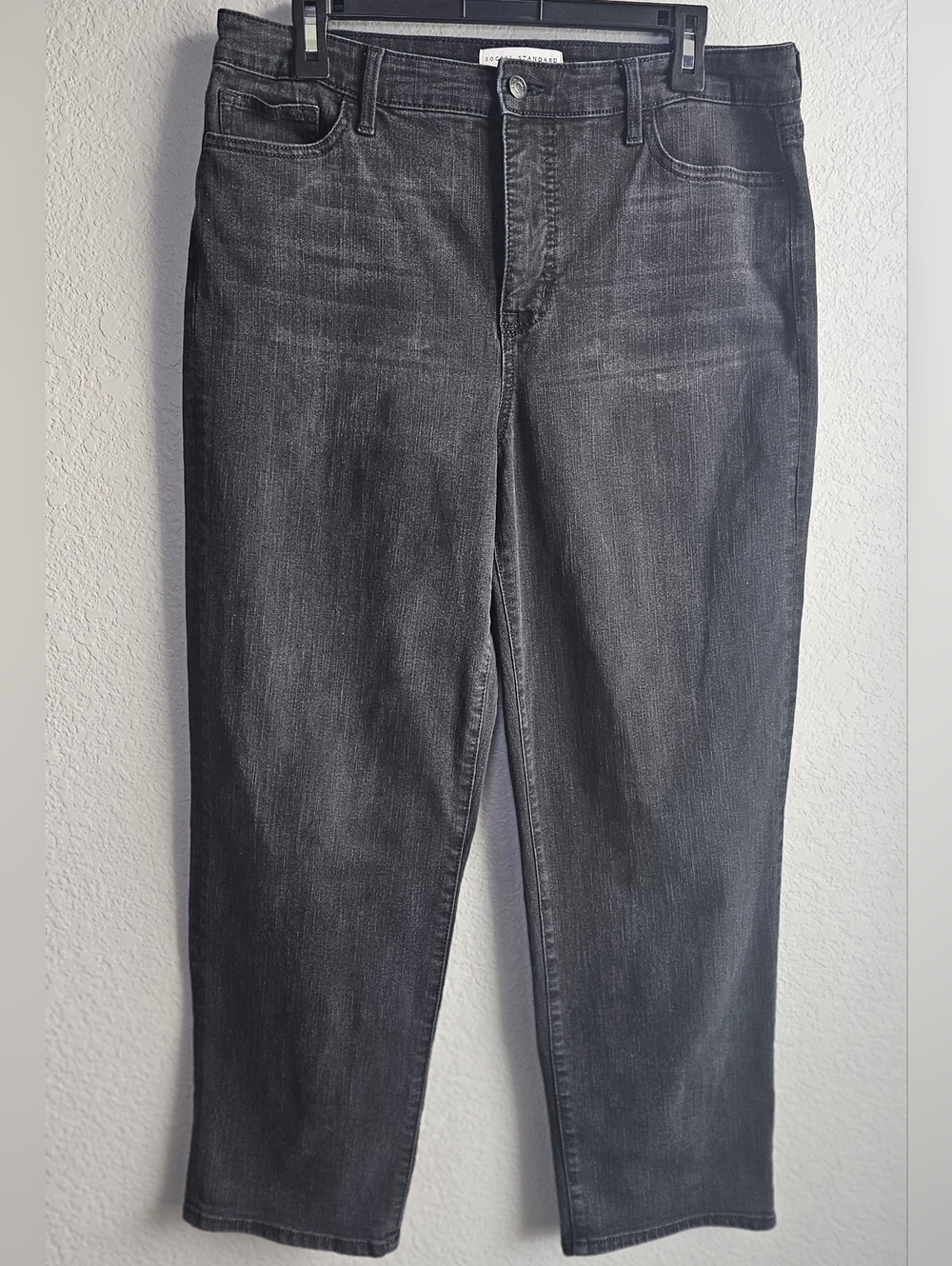 Social Standard by Sanctuary Black Slim Straight Jeans Size 16